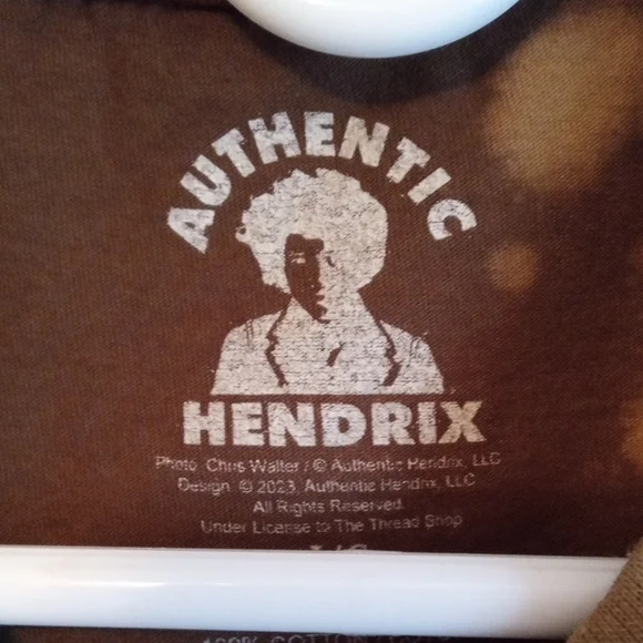 Brown Graphic T-Shirt with Music Icon Print - Picture 2 of 3